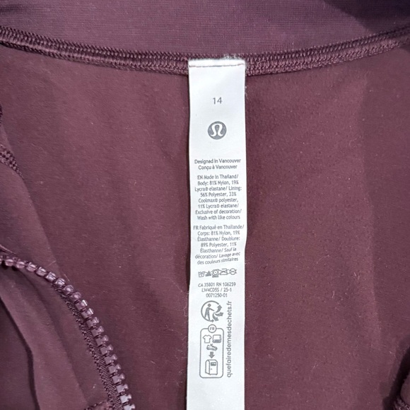 Lululemon Athletica Define Jacket in Nulu - Goodnight Plum - 14 - Picture 2 of 4